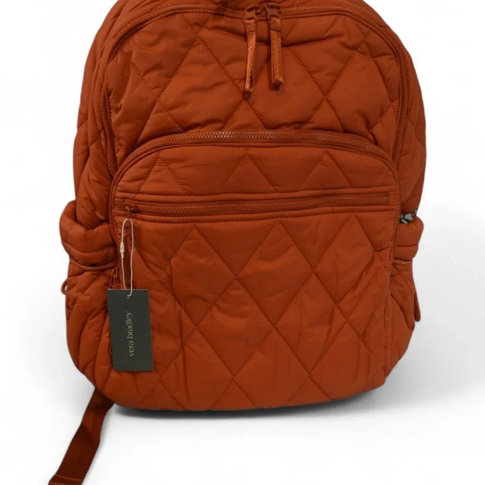 Vera Bradley Orange Quilted Backpack